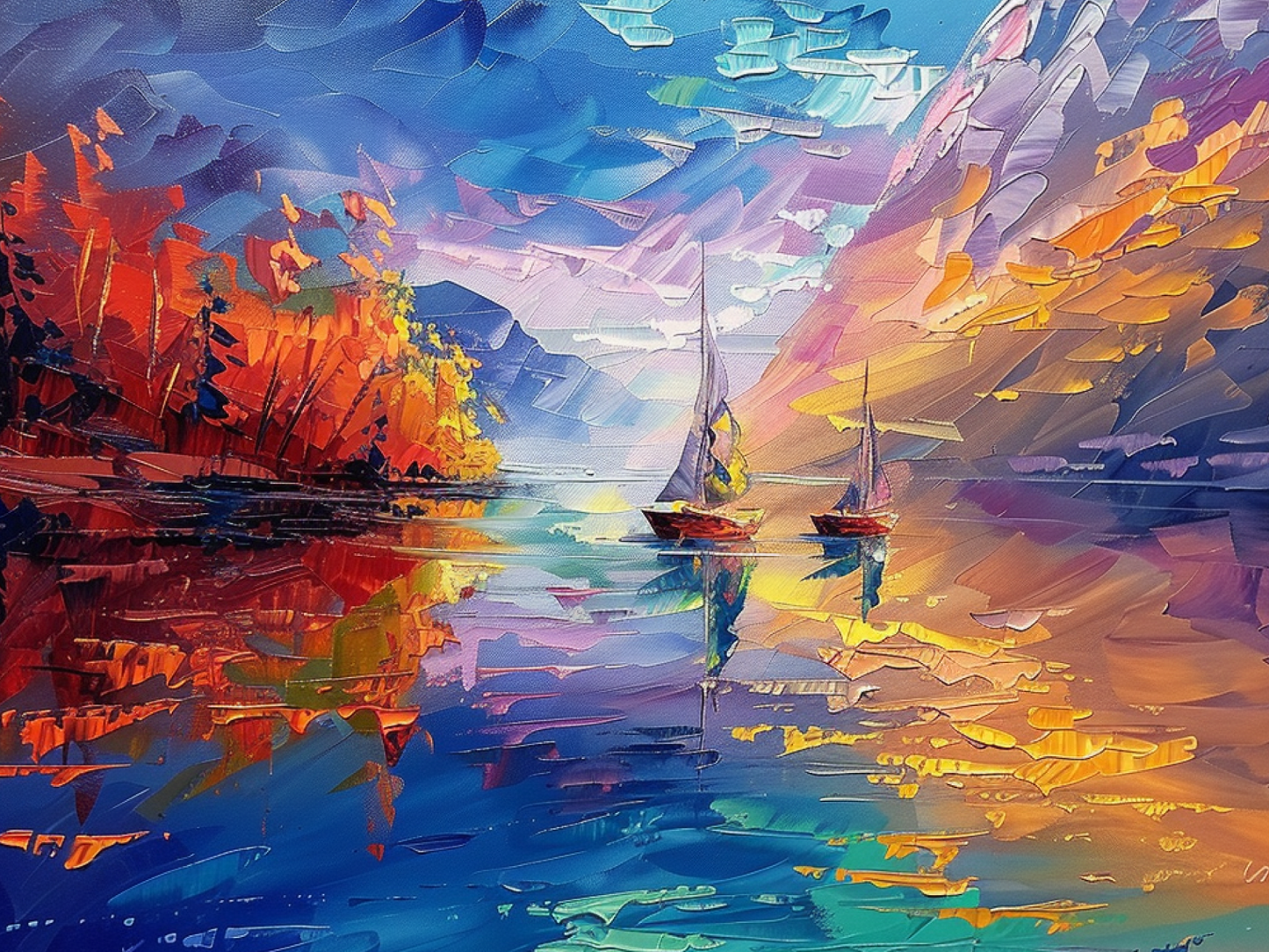 Lake Sailing, Autumn Feeling