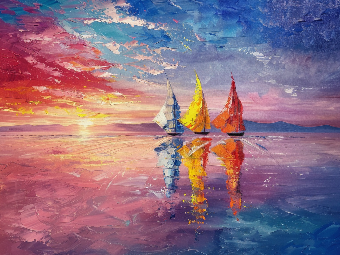 Sailing Trio, Magic Sunsets